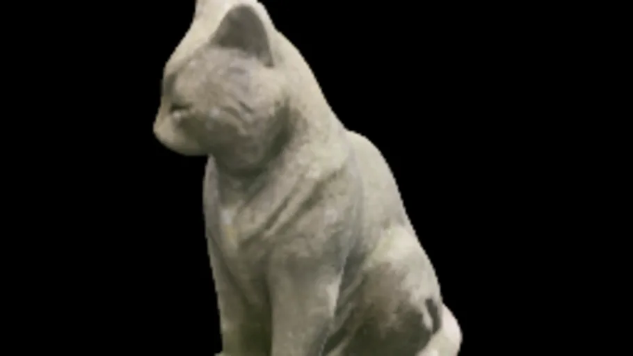 Concrete Cat Statue (2k)