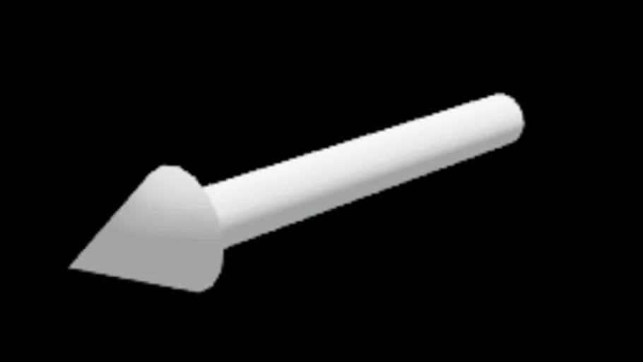 Short White Arrow