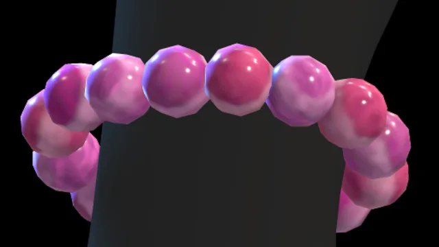 Beaded Bracelet (Pink Cat Eye)