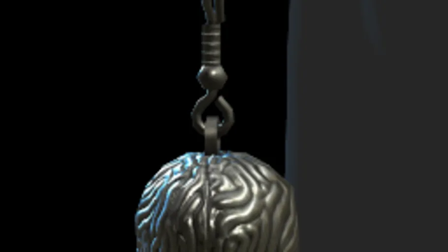 Brain Earrings (Silver)