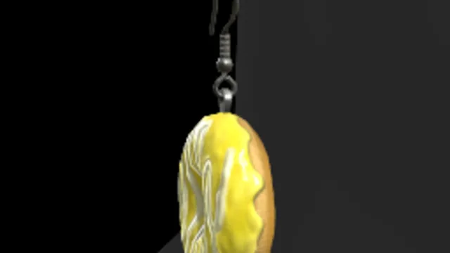 Donut Earrings (Banana)