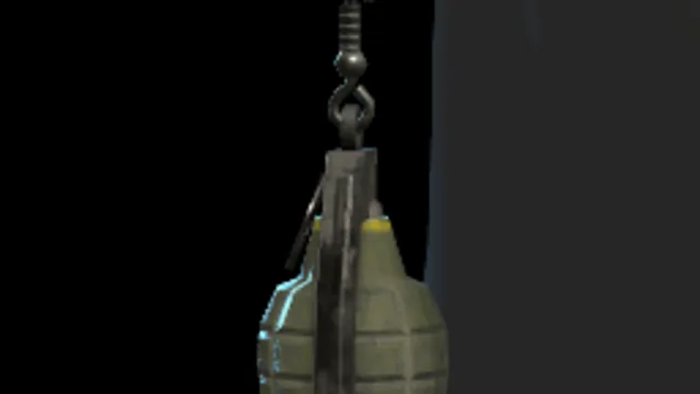 Grenade Earring (Hand Painted)