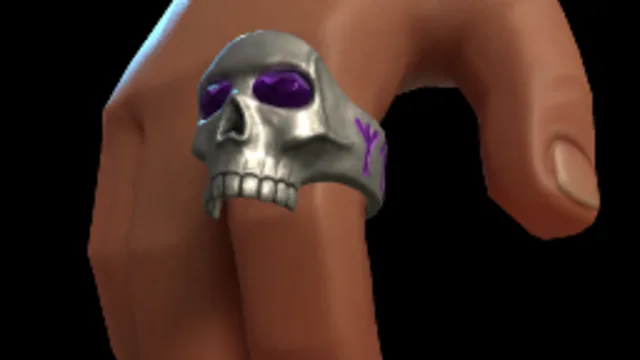 Skull Ring (Black Pearl)