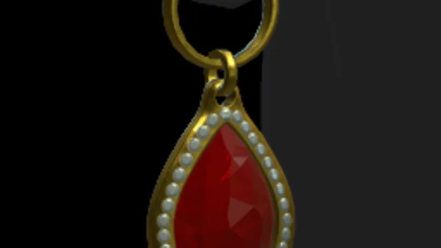 Tear Drop Earrings (Ruby)