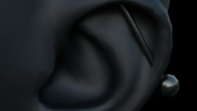 Bar Earring (Black)
