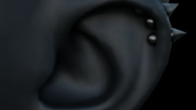 Spike Earrings (Black)
