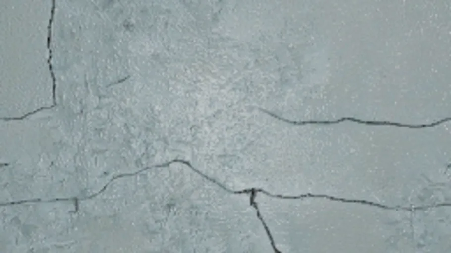 Concrete Wall Cracks Blue