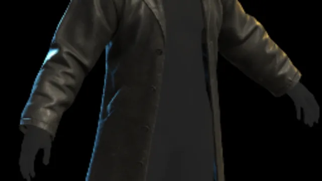 Leather Coat (Black)