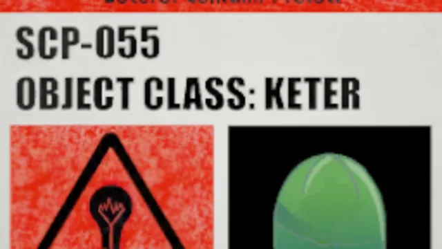 SCP-055 Label