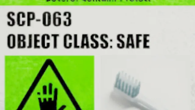 SCP-063 Label