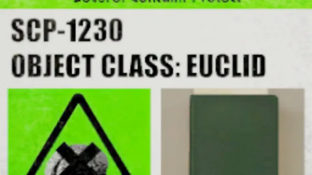 SCP-1230 Label