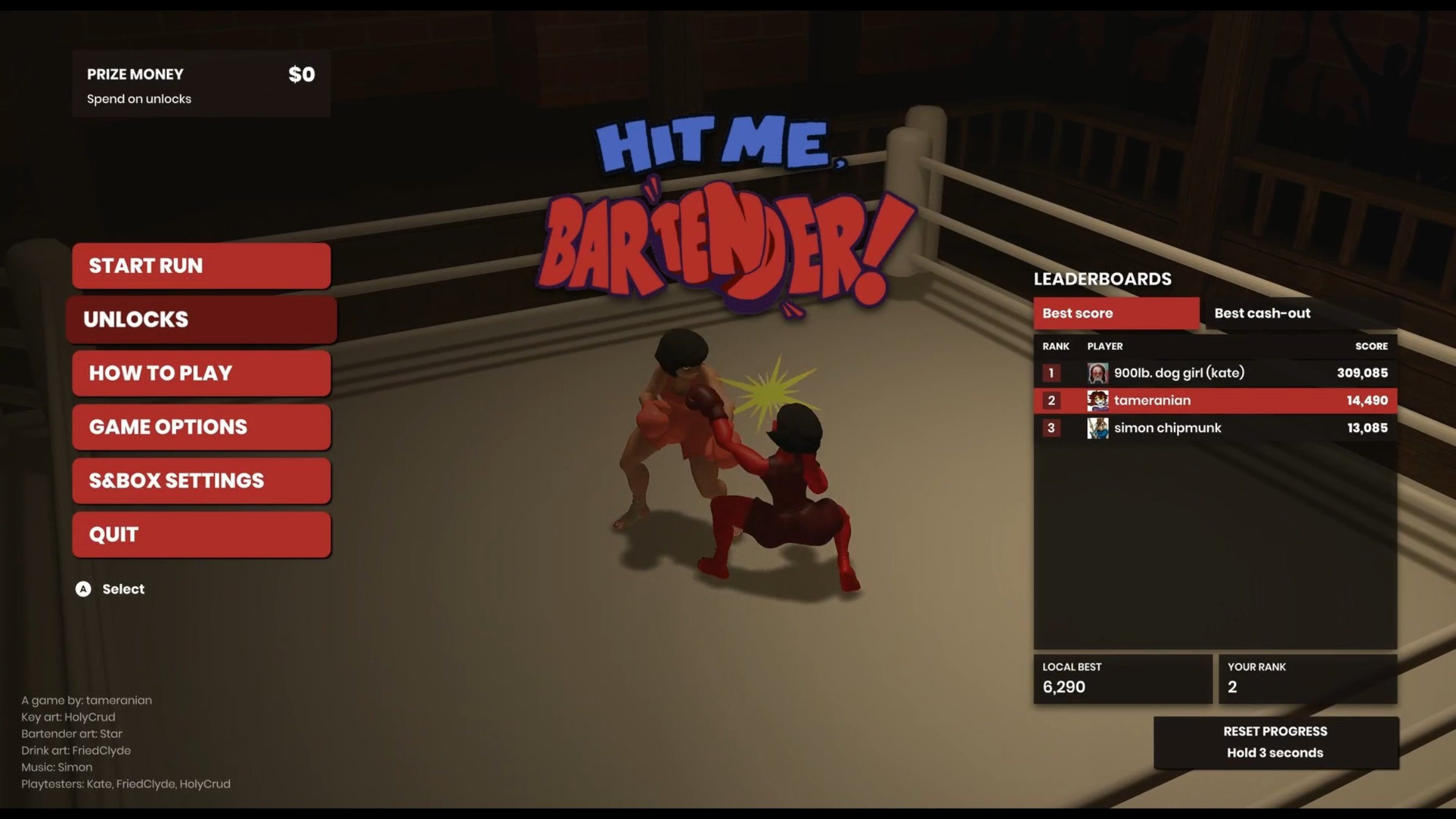 Game UI as it released